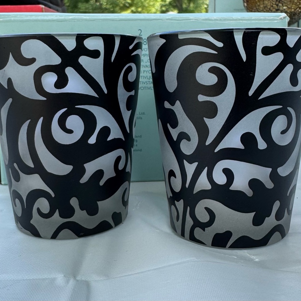 Vintage Retired Partylite Couture Votive Set